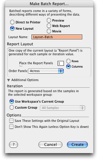 create batch report option not available in flowjo 10