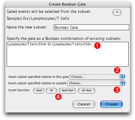 boolean gating in flowjo 10